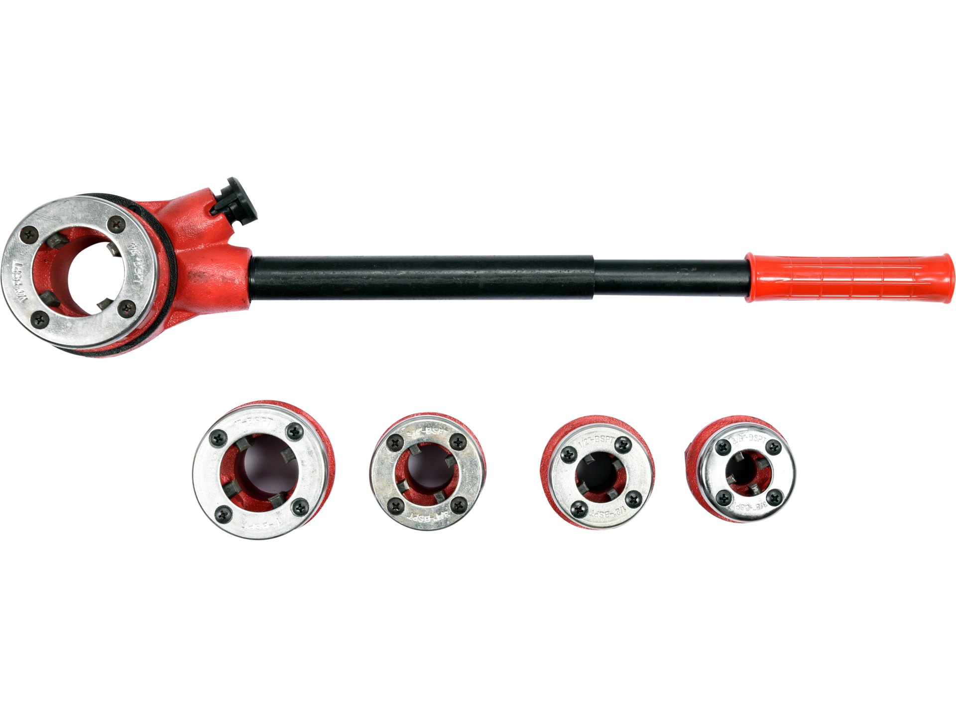 Trusa filiere pentru tevi 3/8'' - 5/4'', Vorel - 55820