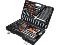 Trusa tubulare 1/2''-3/8''-1/4'', 225 piese, Sthor - 58693