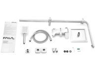 Coloana dus, otel inoxidabil, steely 4, Fala - 75665