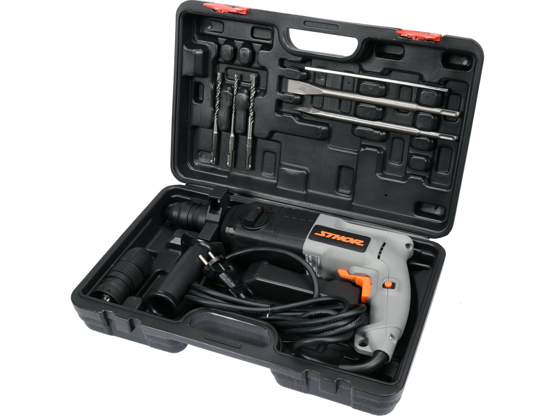 Rotopercutor 620w, 2.4j, sds+, 6 accesorii, Sthor - 79054