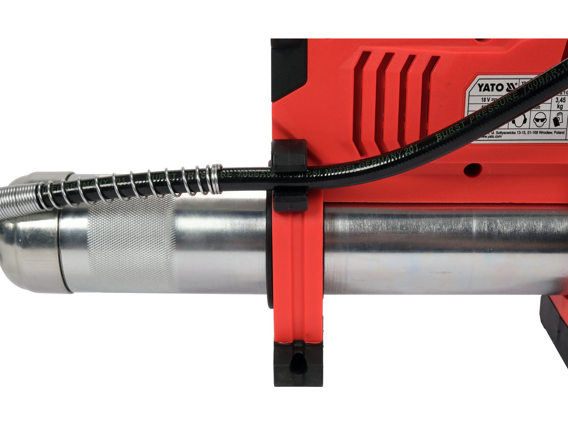 Pistol de gresat 18v, 620bar, Yato - YT-07020