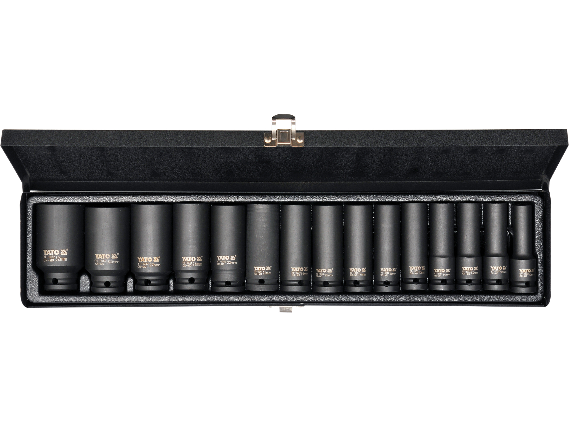 Set chei tubulare adanci de impact, 15 buc, Yato - YT-1055