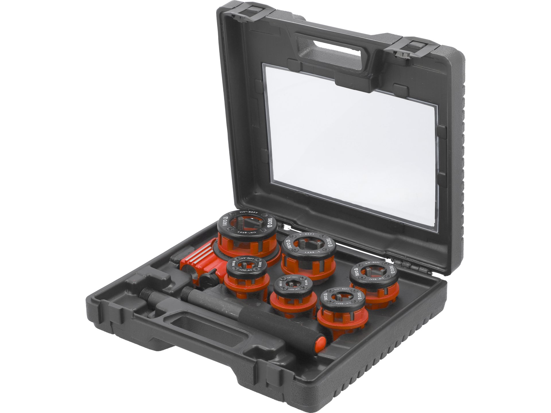 Set filiere cu clichet 6 buc, Yato - YT-2900