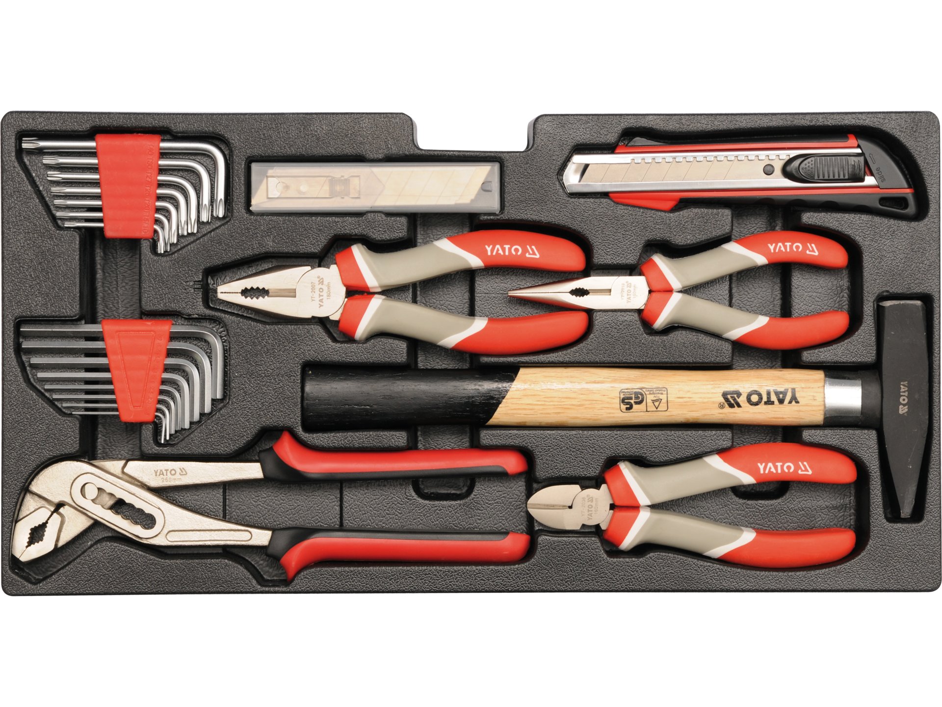 Cutie scule din metal, 80 piese, Yato - YT-38951