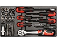 Cutie scule din metal, 80 piese, Yato - YT-38951