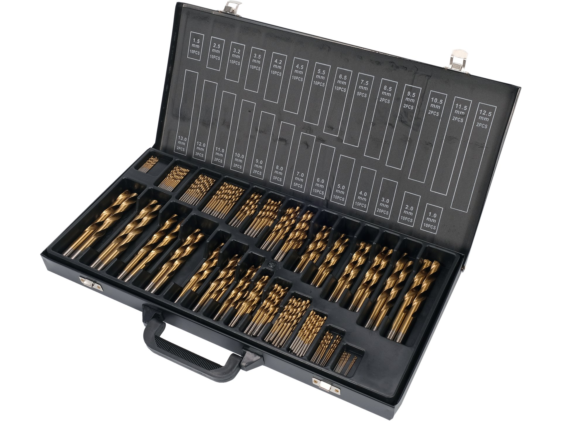 Set burghie pentru metal, 190buc, 1-13mm, Yato - YT-44677