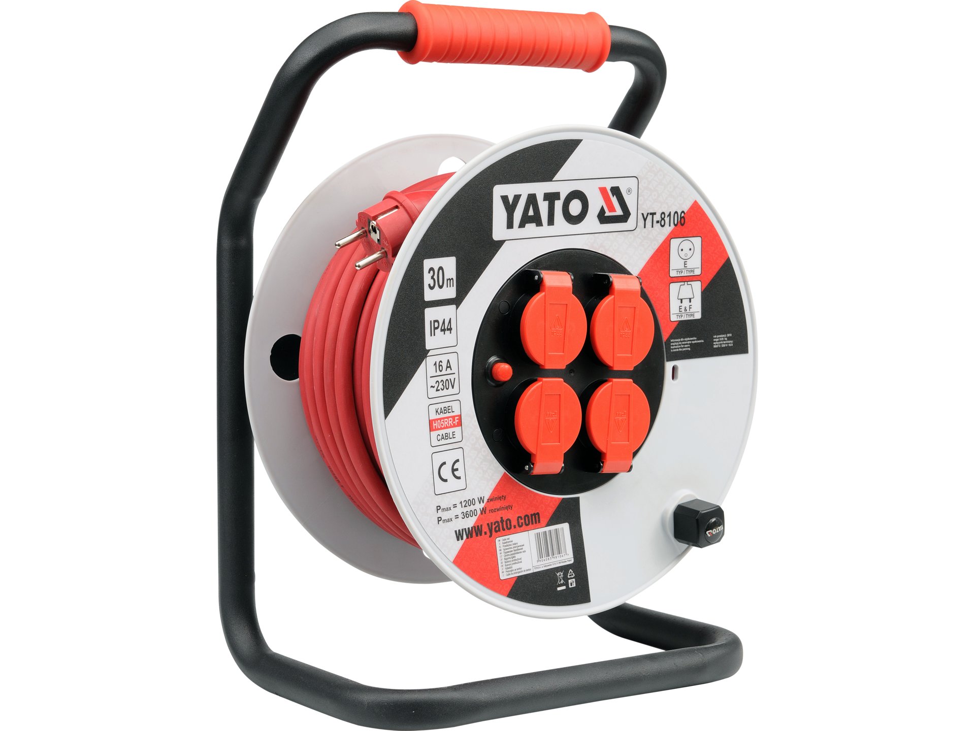 Prelungitor 30m pe tambur ,16a, Yato - YT-8106