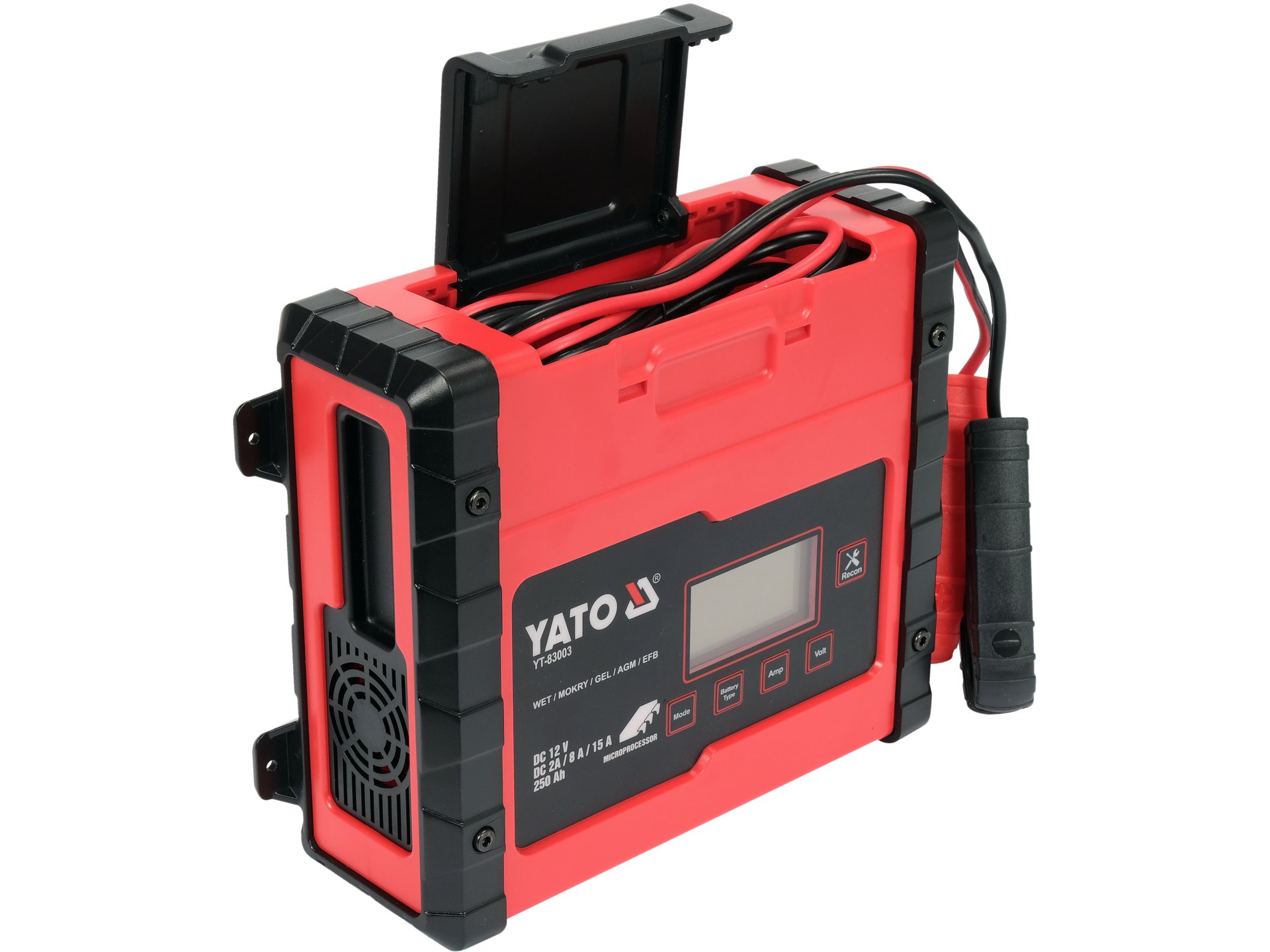 Redresor cu display lcd, gama 12v/2a/8a/15a, Yato - YT-83003