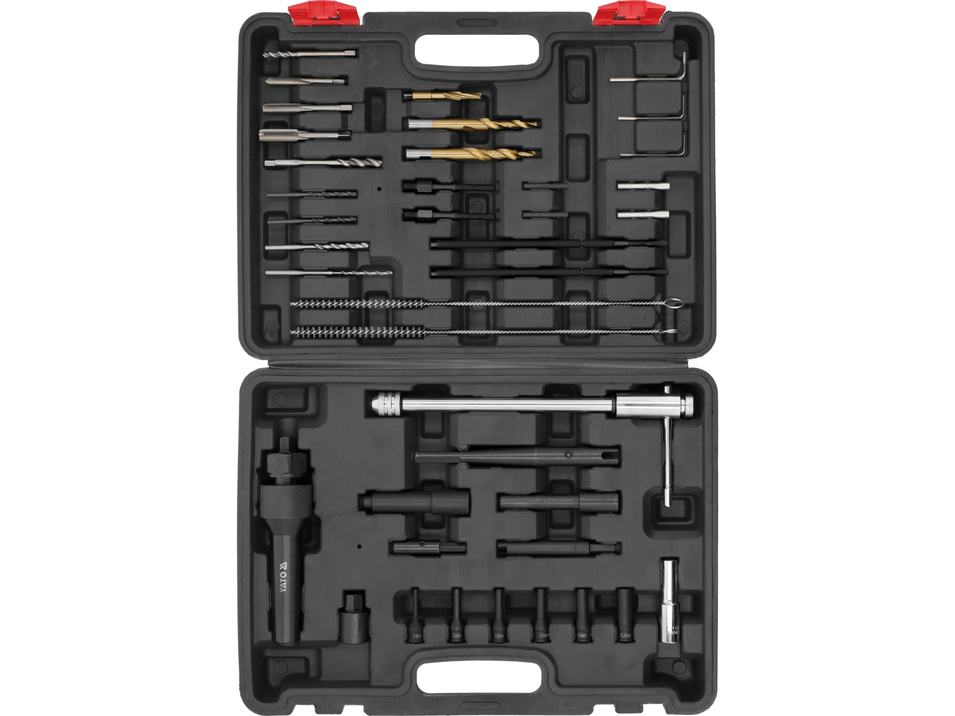 Set pentru demontat si reparat filete bujii, 40 piese, Yato - YT-05344