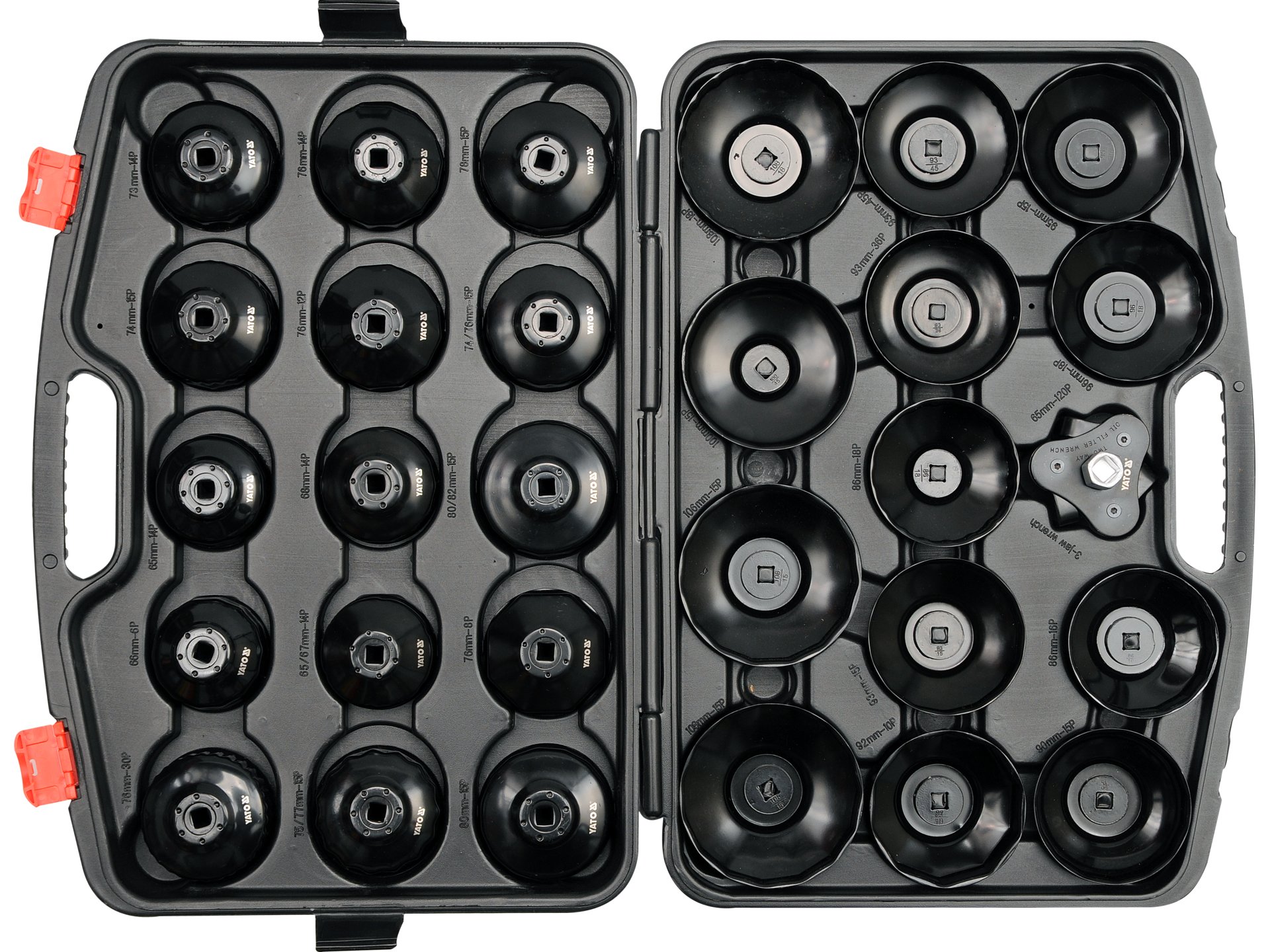 Set chei tubulare pentru filtru ulei, 30 buc, Yato - YT-0596