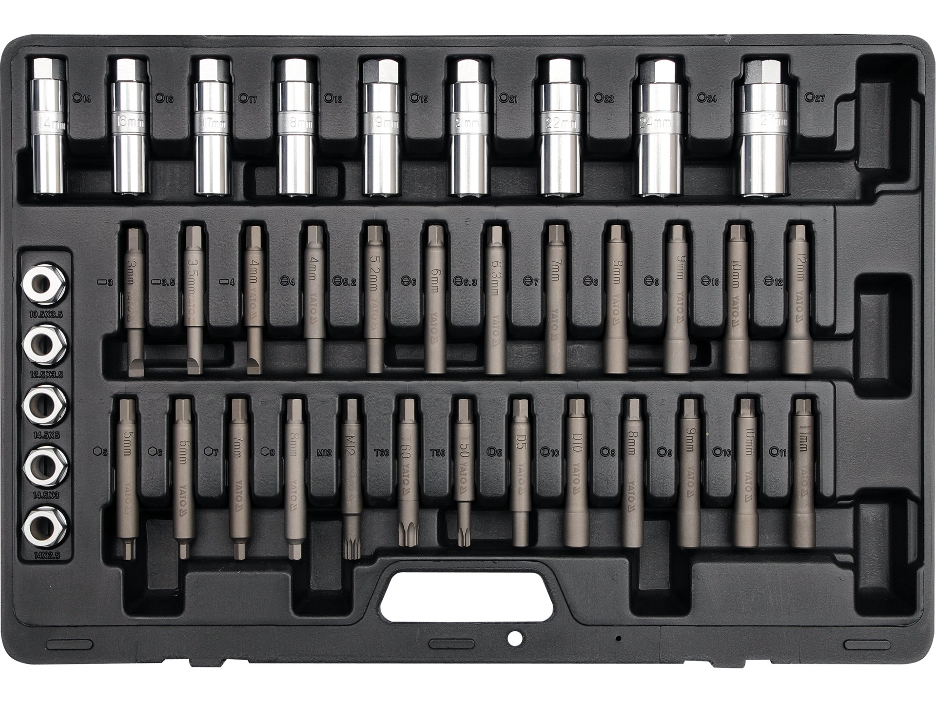 Set chei fixare amortizoare, 39 buc, Yato - YT-0628