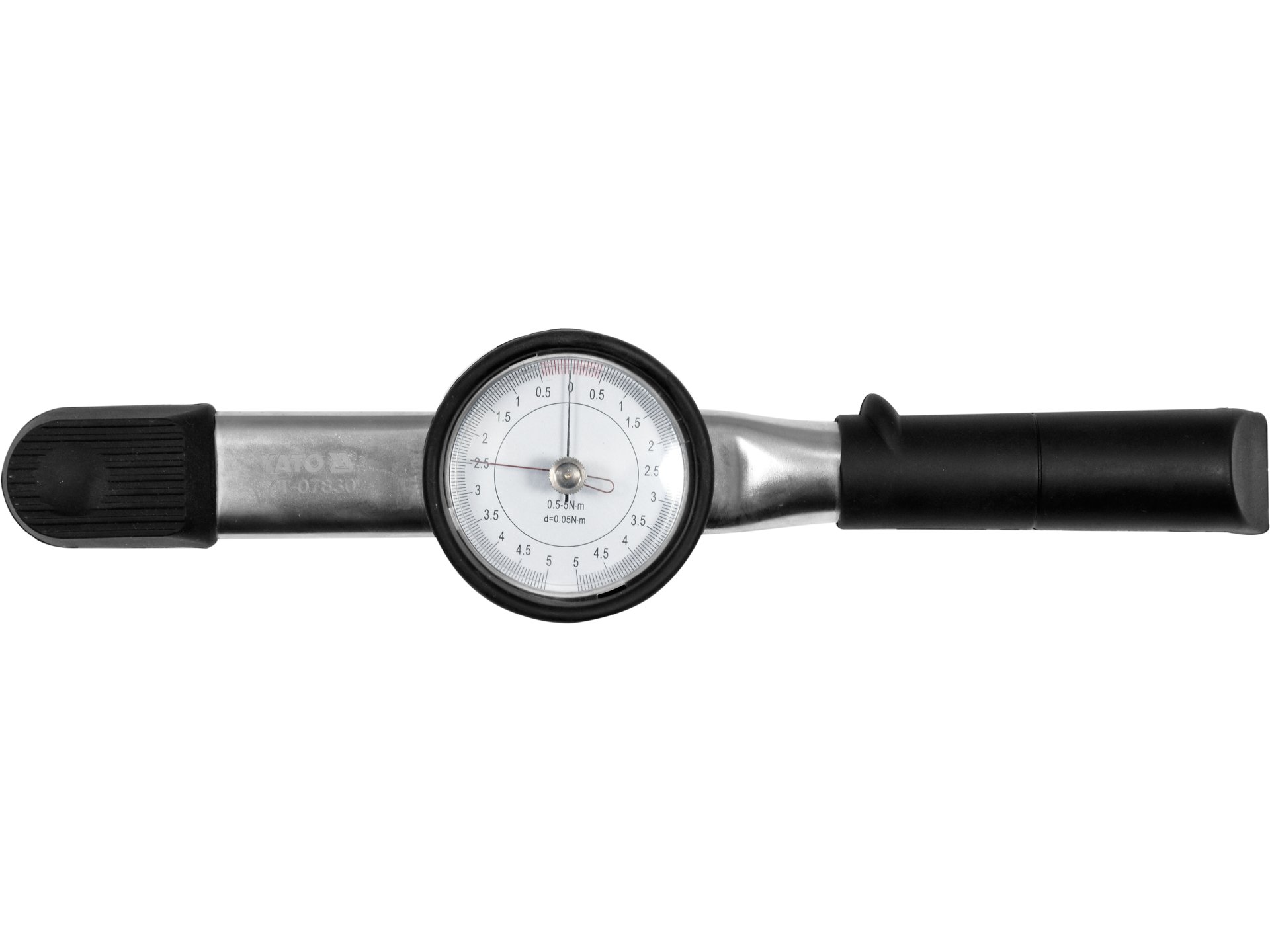 Cheie dinamometrica cu ceas, 1/4'', 0-5nm, Yato - YT-07830