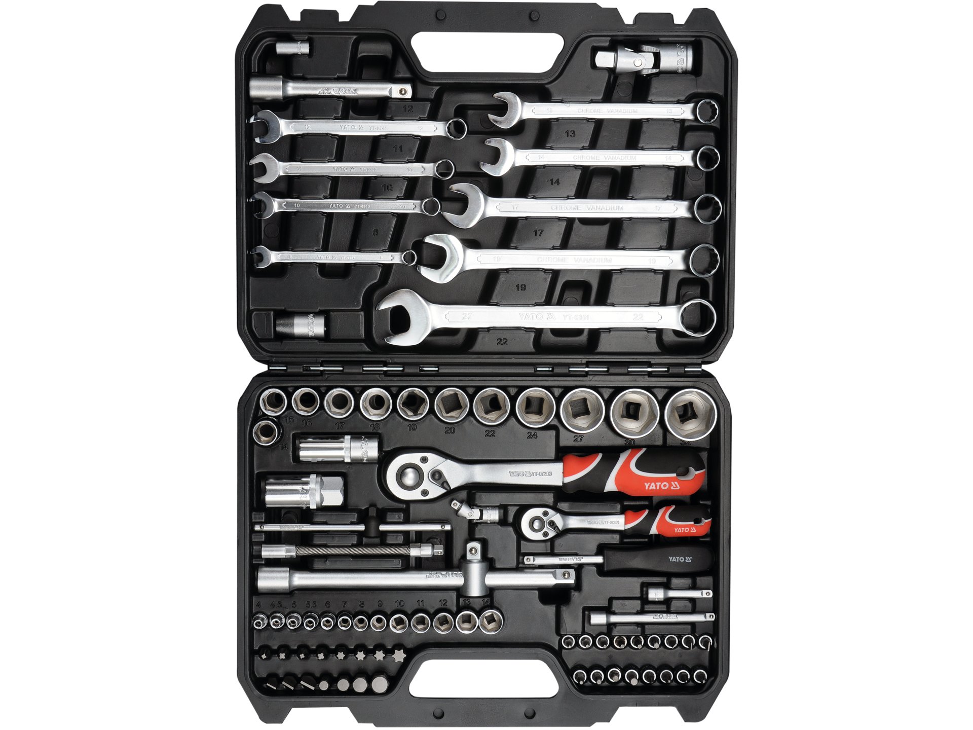 Trusa tubulare, 82 piese, Yato - YT-12691