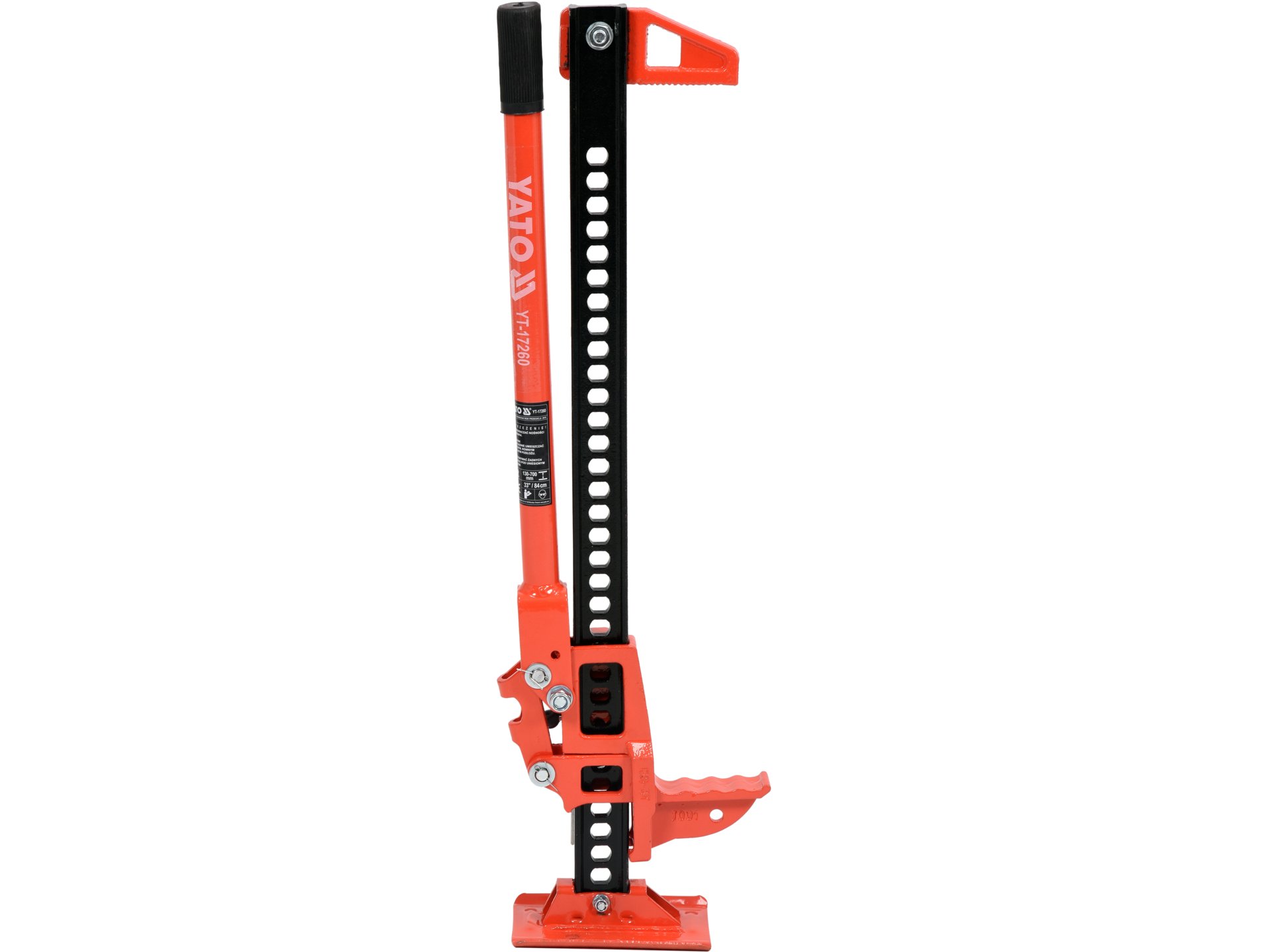 Cric mecanic tip off road, 3t, 130-700mm, Yato - YT-17260